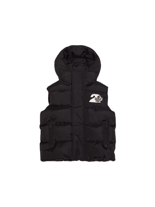 Luisaviaroma Piumino smanicato in nylon con cappuccio