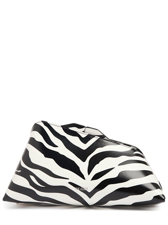 Luisaviaroma Pochette 8.30 PM in pelle stampa zebra