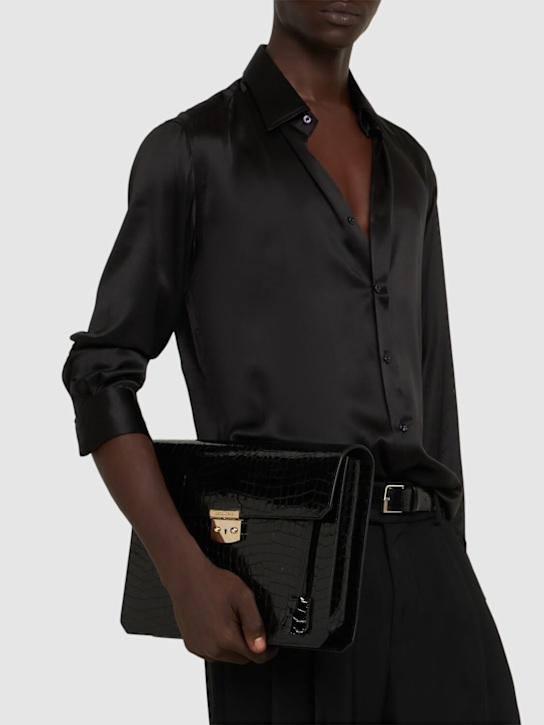 Luisaviaroma Pochette Big City Nights Stampa Coccodrillo