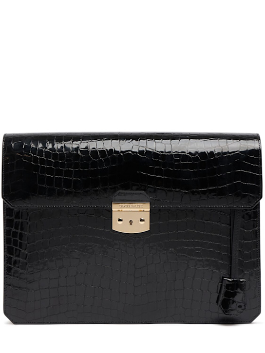 Luisaviaroma Pochette Big City Nights stampa coccodrillo