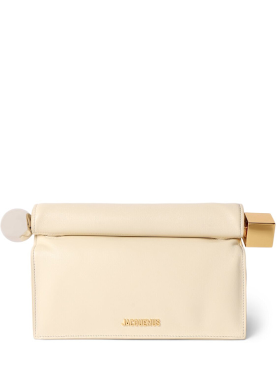 Luisaviaroma Pochette La Pochette Rond Carre in pelle