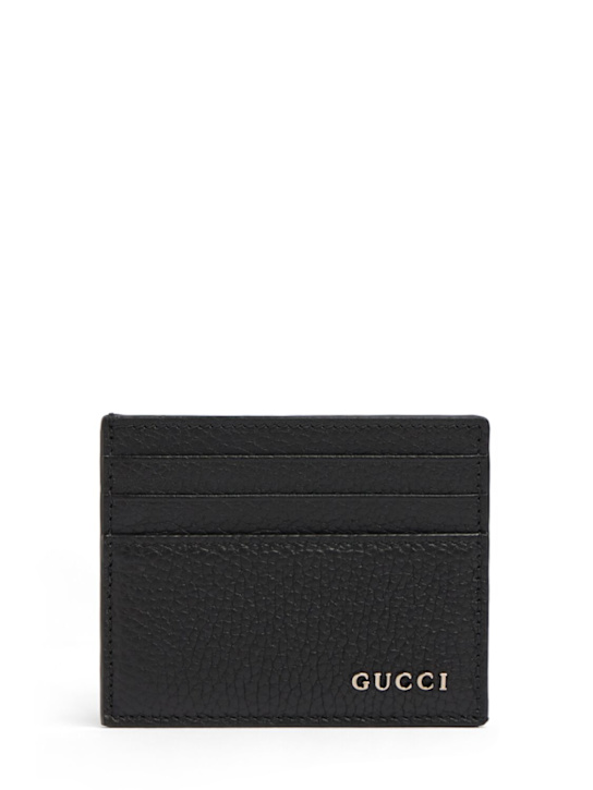 Luisaviaroma Porta carte di credito Gucci Script in pelle