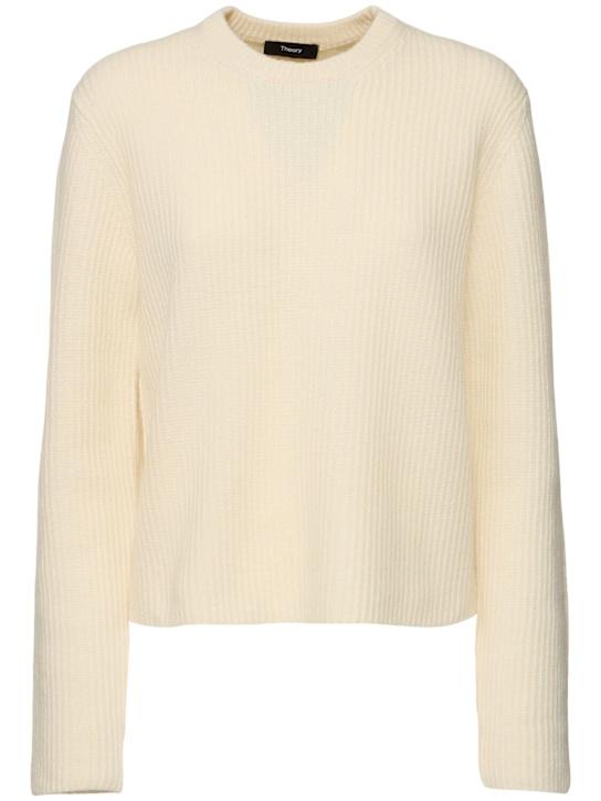 Luisaviaroma Pullover boxy in lana e cashmere a coste