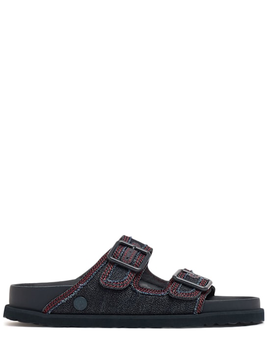 Luisaviaroma Sandali Arizona in denim stonewashed 5mm