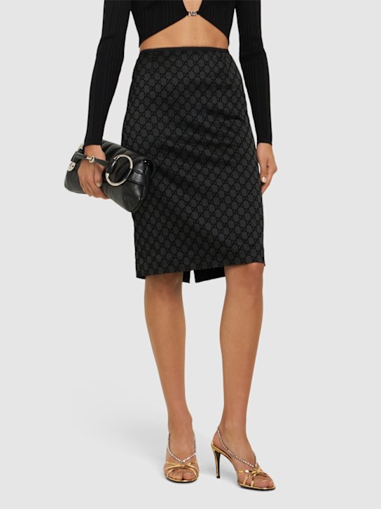 Luisaviaroma Sandali In Pelle Con Catena Di Cristalli 85cm