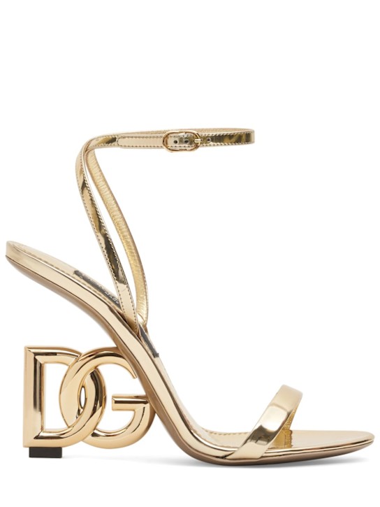 Luisaviaroma Sandali Keira in pelle metallizzata 105mm