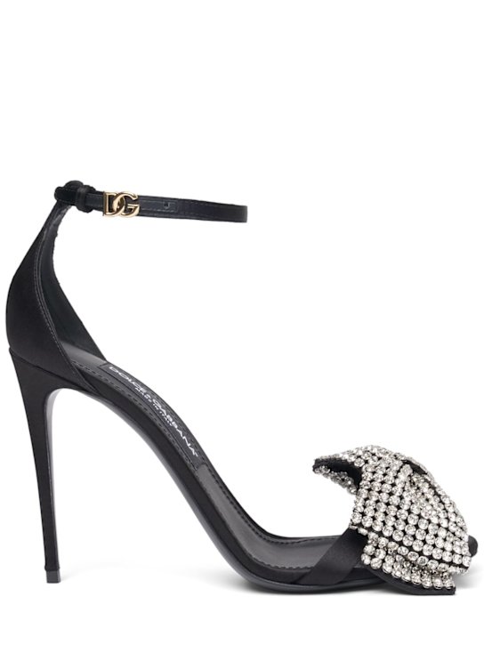 Luisaviaroma Sandali Keira in raso con cristalli 105mm