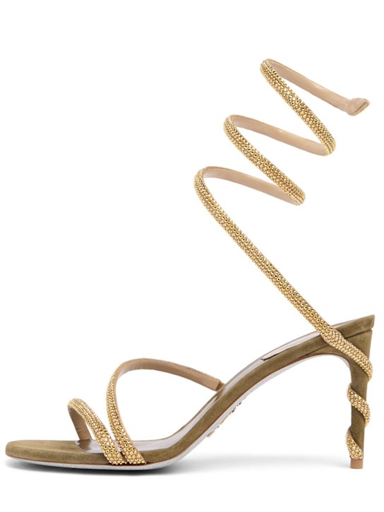 Luisaviaroma Sandali Margot in raso con cristalli 105mm