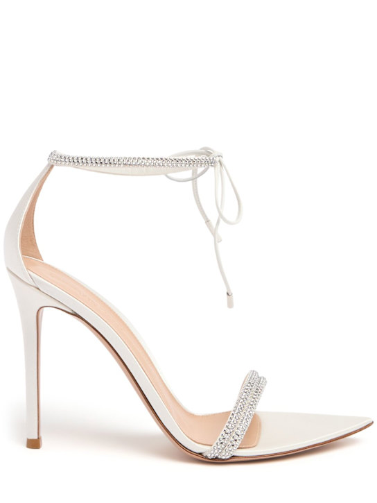 Luisaviaroma Sandali Montecarlo in raso con cristalli 105mm