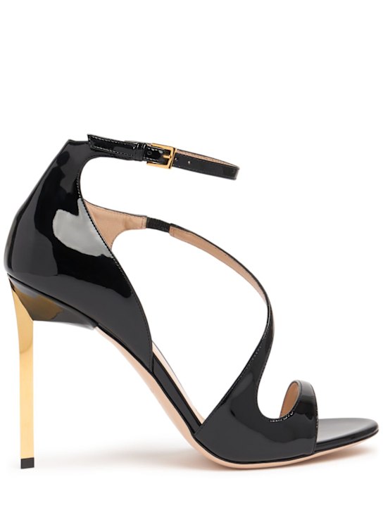 Luisaviaroma Sandali Newton in pelle verniciata 105mm