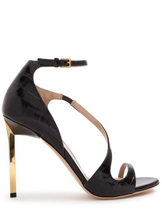 Luisaviaroma Sandali Newton stampa coccodrillo 105 mm
