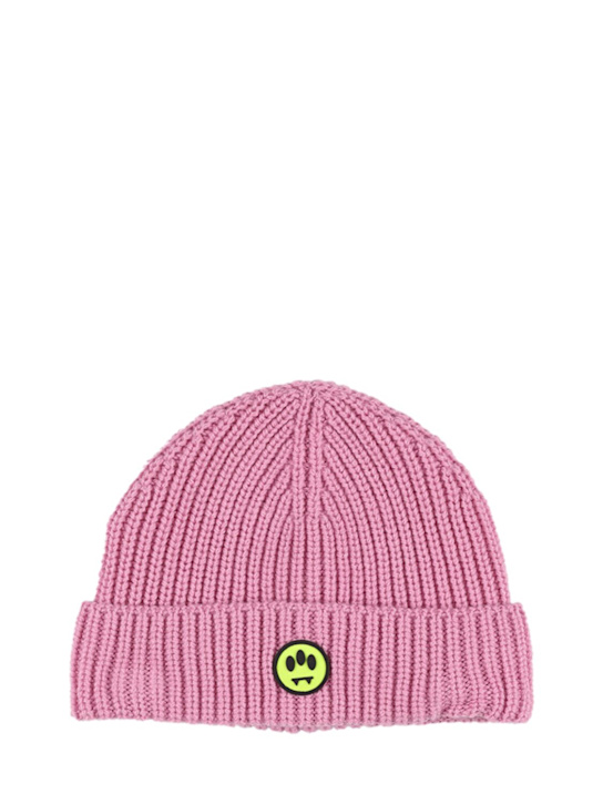 Luisaviaroma Sciarpa e cappello in maglia misto lana con logo
