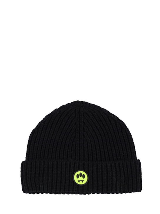 Luisaviaroma Sciarpa e cappello in maglia misto lana con logo