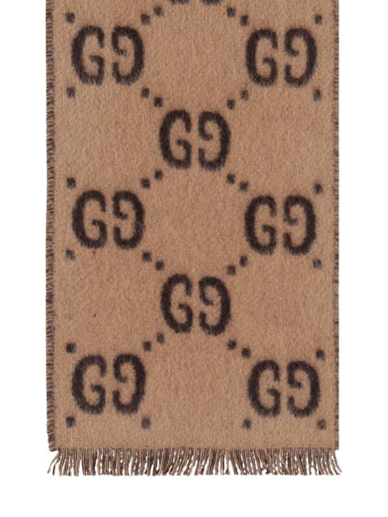 Luisaviaroma Sciarpa Freeda In Lana Jacquard Con Logo