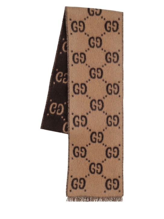 Luisaviaroma Sciarpa Freeda in lana jacquard con logo