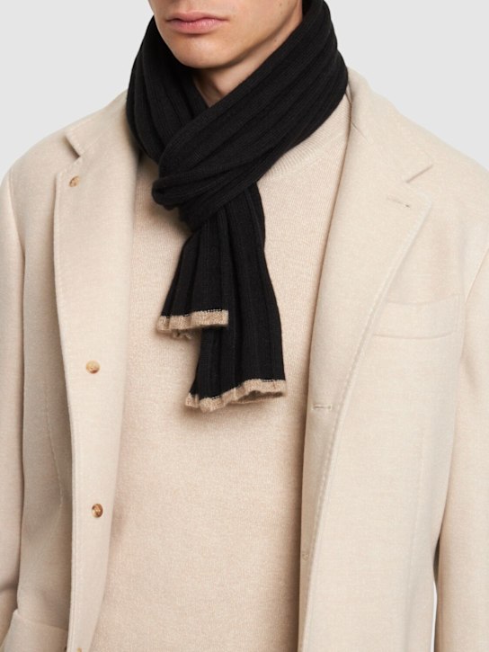 Luisaviaroma Sciarpa In Maglia Di Cashmere A Costine