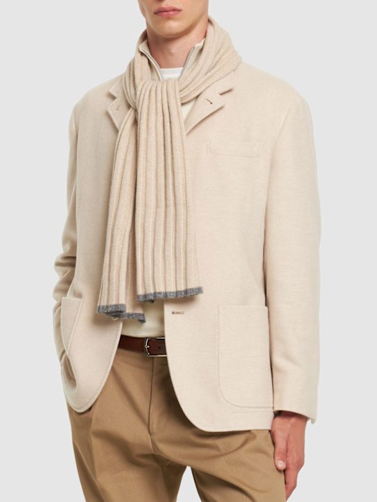 Luisaviaroma Sciarpa In Maglia Di Cashmere A Costine