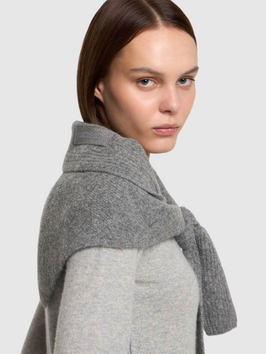 Luisaviaroma Sciarpa Les Chale Gros Grain In Misto Alpaca