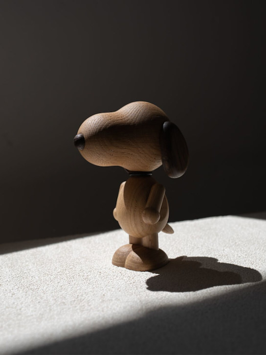 Luisaviaroma Scultura Snoopy Grande In Legno Di Quercia