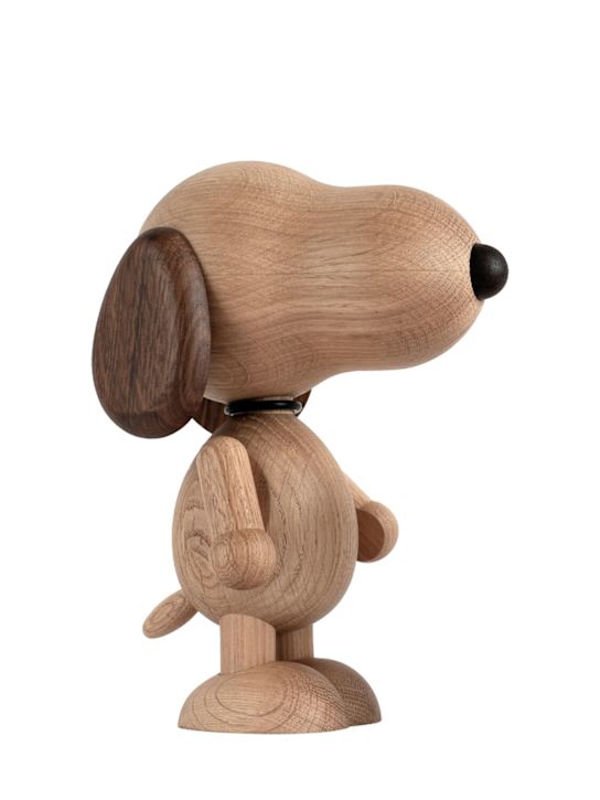 Luisaviaroma Scultura Snoopy grande in legno di quercia