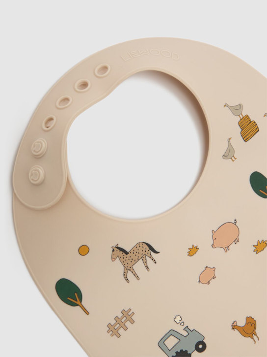 Luisaviaroma Set Di 2 Bavaglini In Silicone Stampato