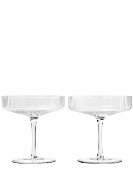 Luisaviaroma Set di 2 bicchieri da champagne Ripple