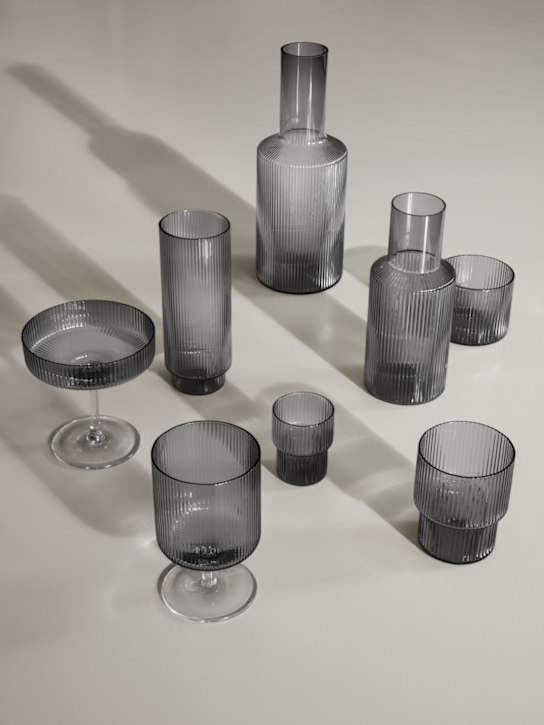 Luisaviaroma Set Di 2 Bicchieri Da Vino Ripple Soffiati A Mano