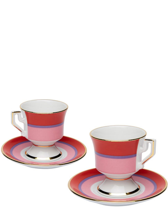 Luisaviaroma Set di 2 piattini e tazzine da espresso