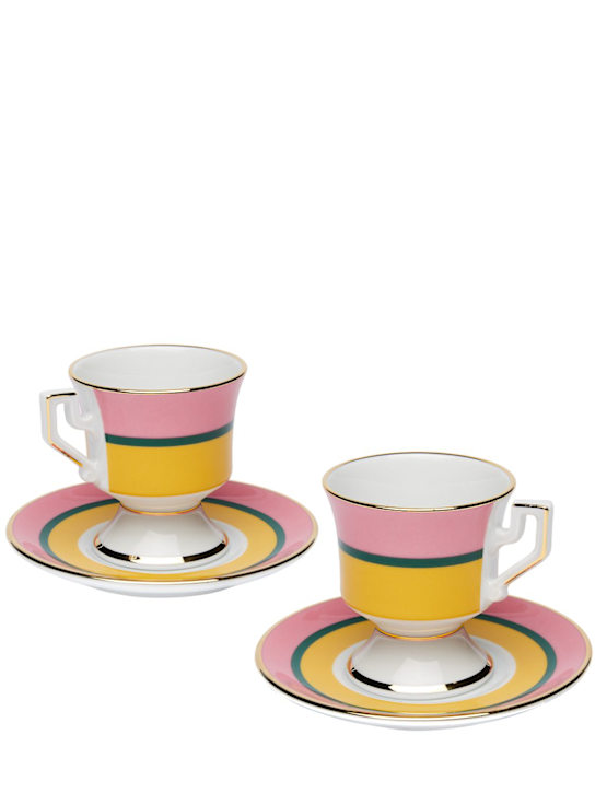 Luisaviaroma Set di 2 piattini e tazzine da espresso