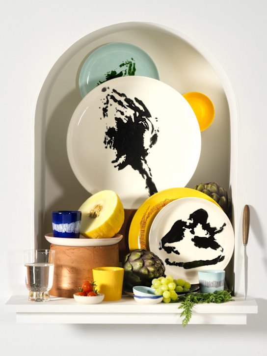 Luisaviaroma Set Di 2 Piattini White Pepper Black Feast