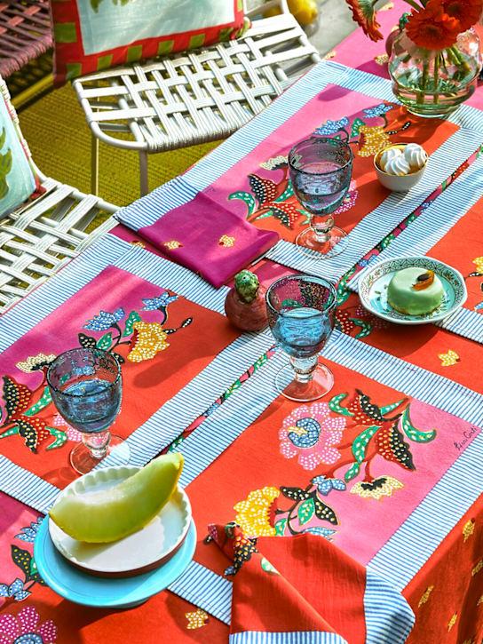 Luisaviaroma Set Di 2 Tovagliette Indonesian Red Rose