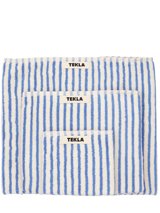 Luisaviaroma Set di 3 asciugamani in cotone organico