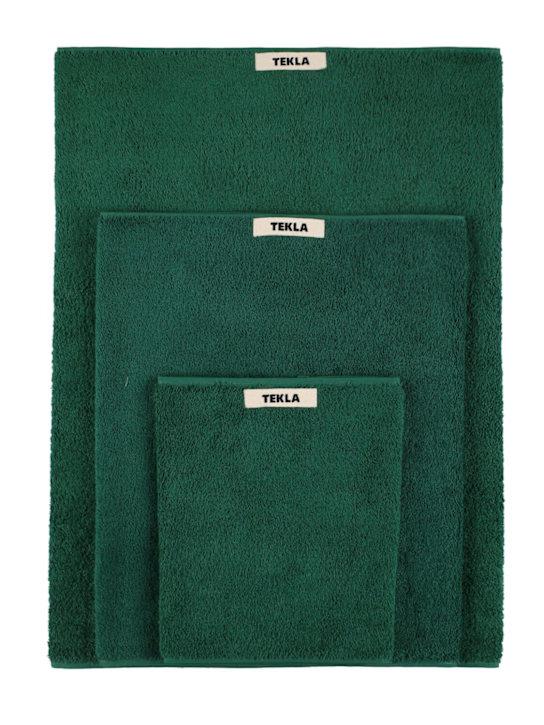 Luisaviaroma Set di 3 asciugamani in cotone organico