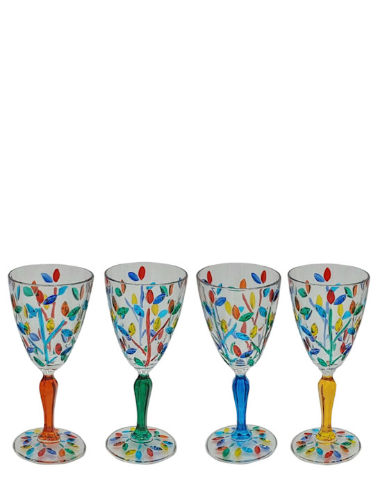 Luisaviaroma Set di 4 bicchieri da vino in cristallo