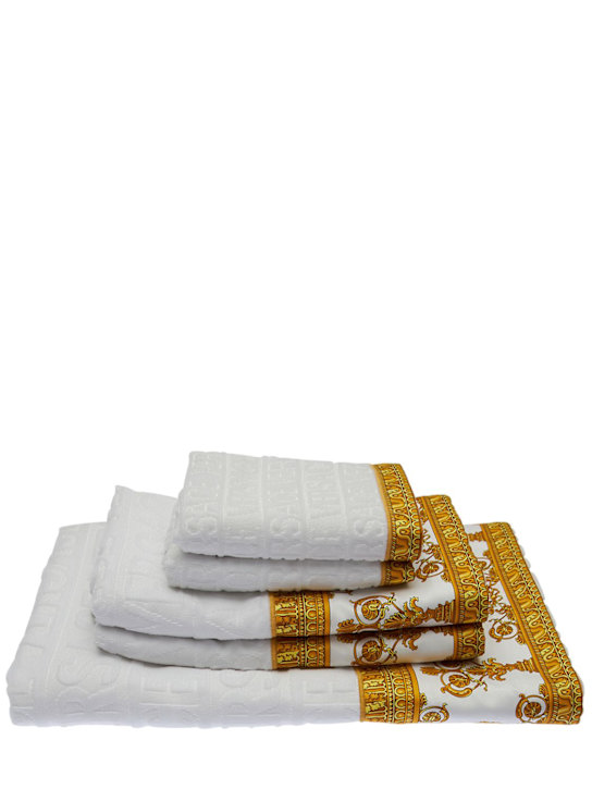 Luisaviaroma Set di 5 asciugamani Barocco & Robe in cotone