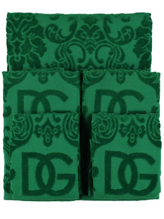 Luisaviaroma Set di 5 asciugamani in cotone jacquard
