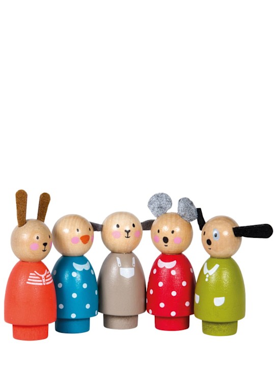 Luisaviaroma Set di 5 giocattoli Grande Famille in legno