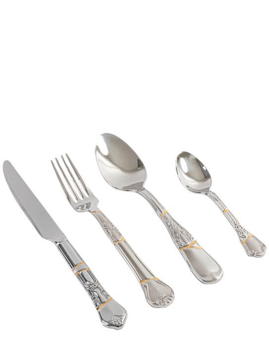 Luisaviaroma Set di posate Kintsugi in acciaio inox