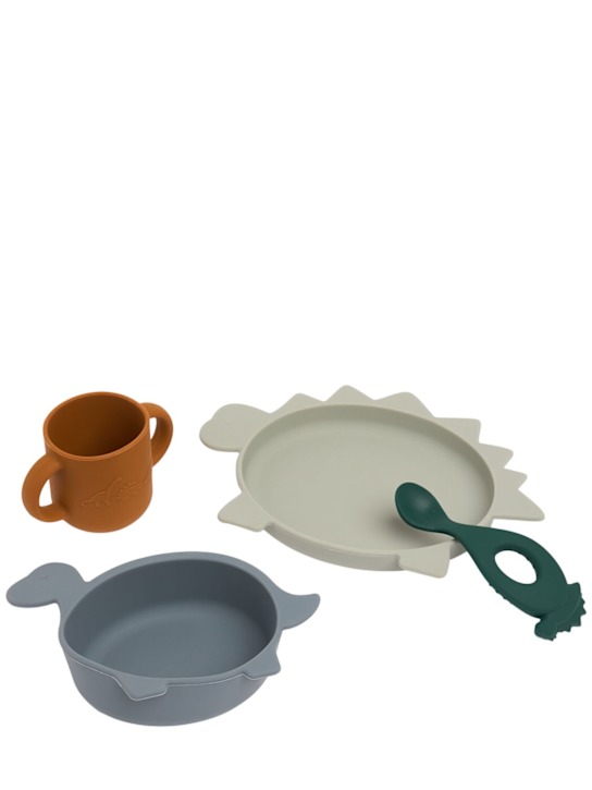 Luisaviaroma Set di stoviglie in silicone Dino Vivi