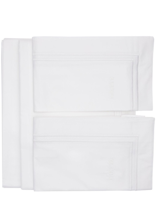 Luisaviaroma Set lenzuola Hotel Classic in percalle di cotone