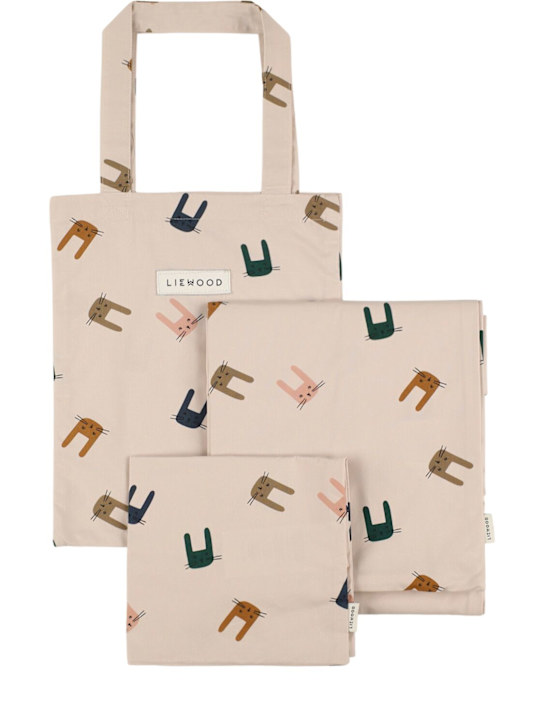 Luisaviaroma Set letto Bunny in cotone organico stampato