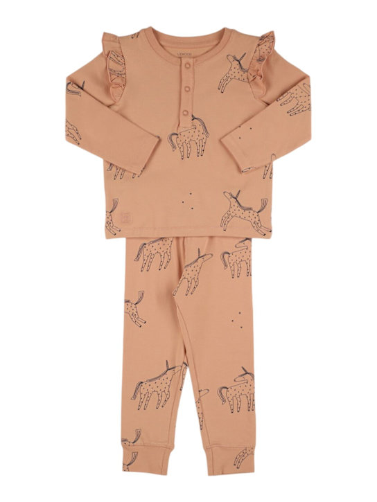 Luisaviaroma Set pigiama in cotone organico stampato