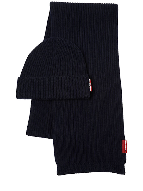 Luisaviaroma Set sciarpa e cappello in maglia di lana