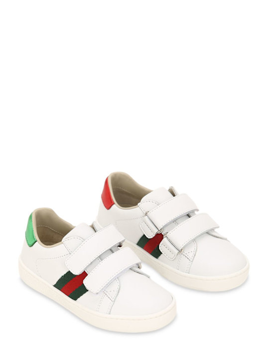 Luisaviaroma Sneakers Ace In Pelle Con Strap E Dettagli Web
