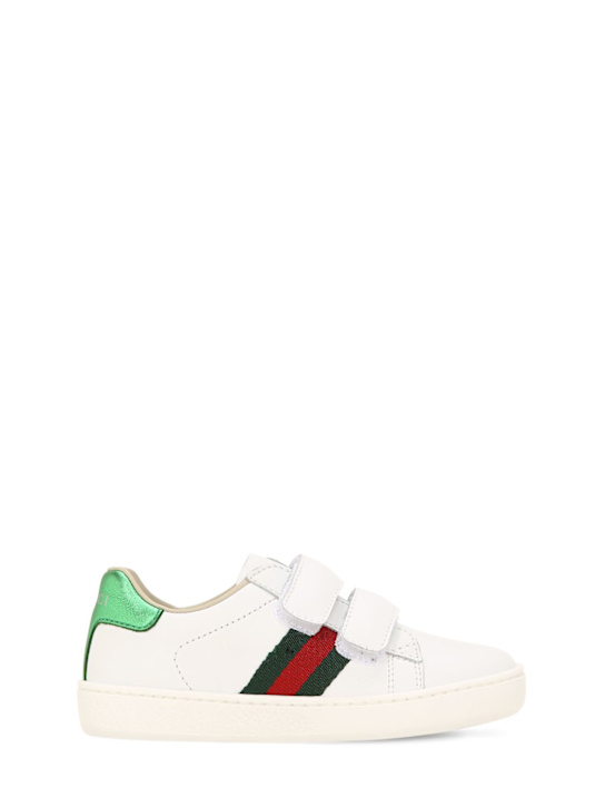 Luisaviaroma Sneakers Ace in pelle con strap e dettagli Web
