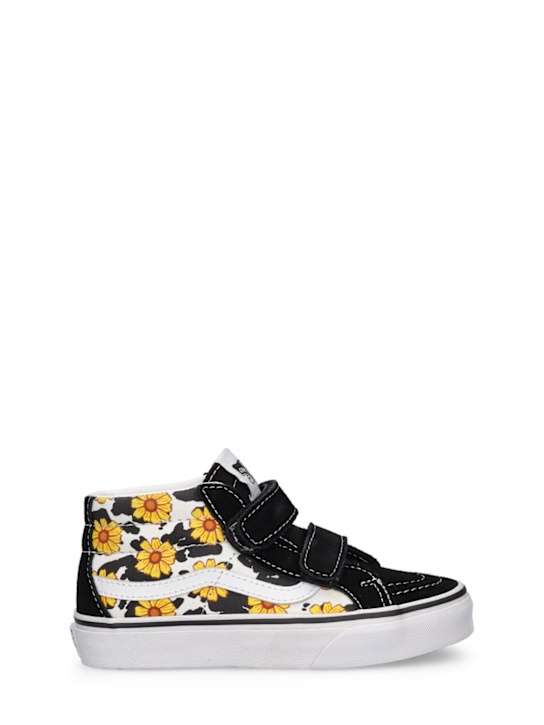 Luisaviaroma Sneakers SK8-Mid in mista pelle con strap