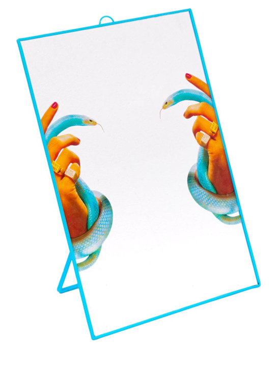 Luisaviaroma Specchio Snake Hands Con Cornice In Plastica