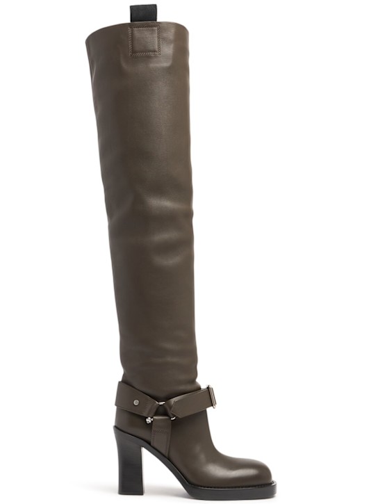 Luisaviaroma Stivali alti LF Stirrup in pelle 100mm
