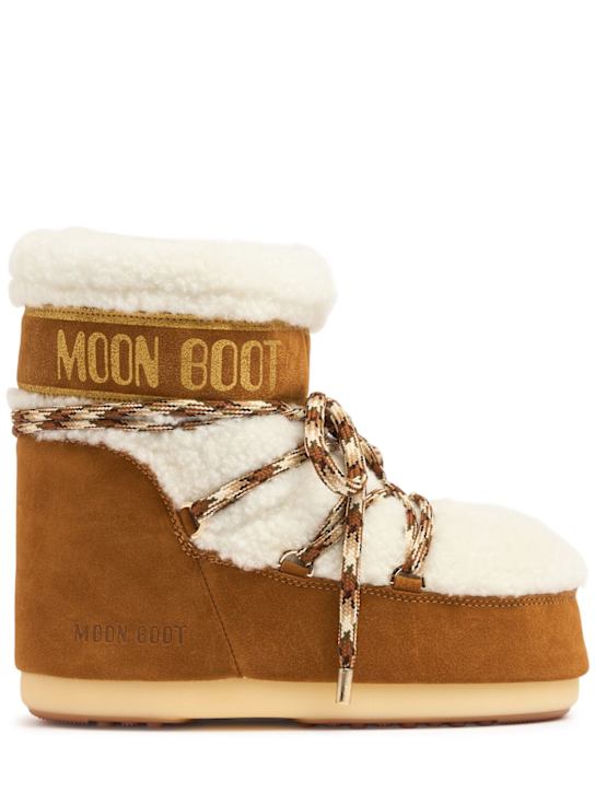 Luisaviaroma Stivali bassi icon in shearling e camoscio