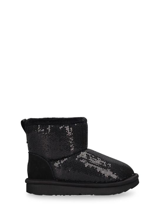 Luisaviaroma Stivali Classic Mini Mirro Ball in shearling